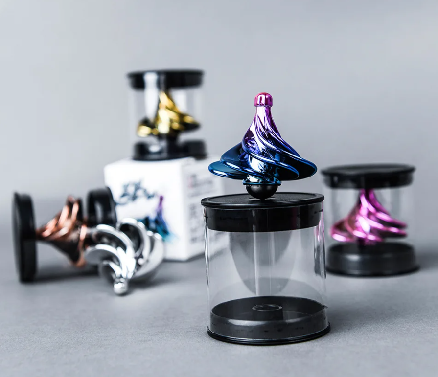 Antistresová káča Winspin fidget spinner stříbrný