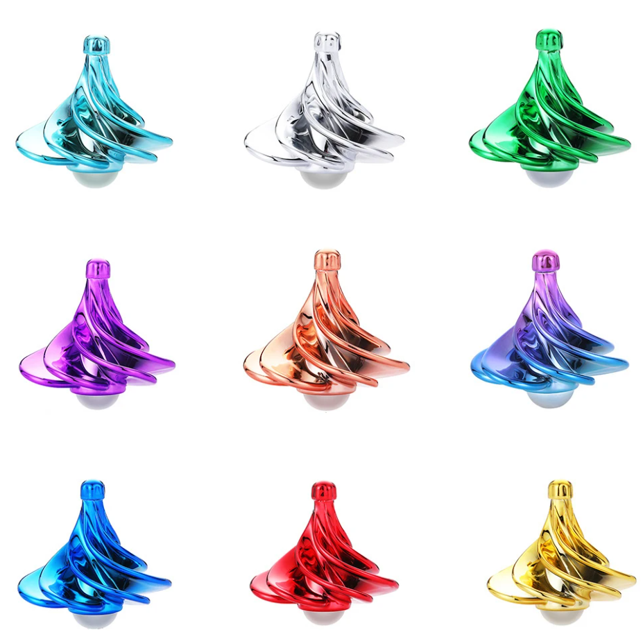 Antistresová káča Winspin fidget spinner starorůžová