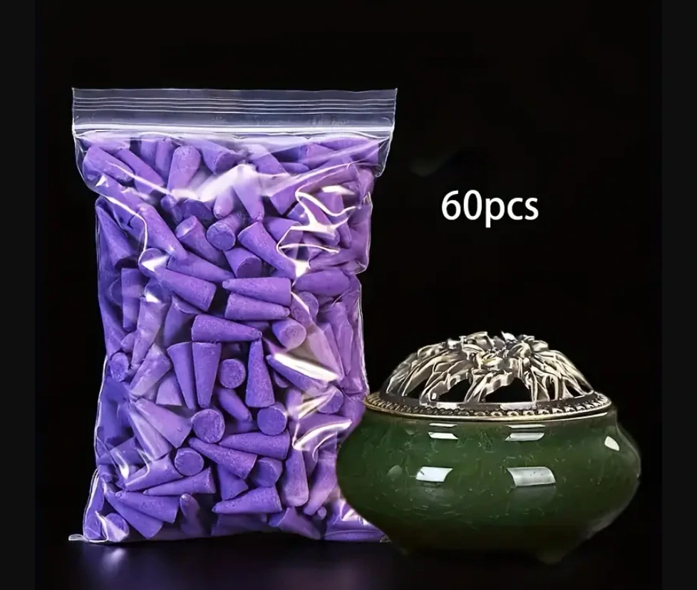 Levandule, vonné kužely, 60 ks