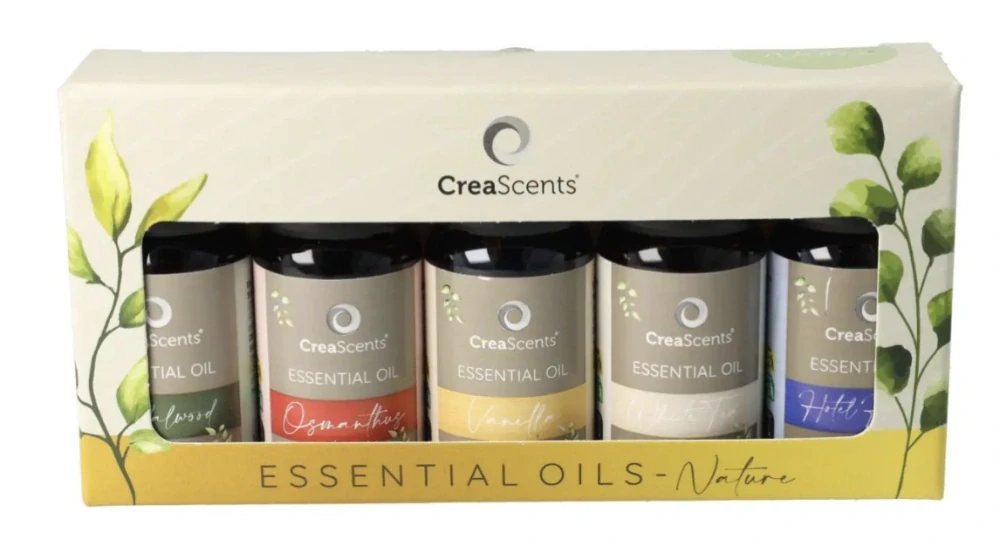 CreaScents Essential Oils – Nature Collection (5×10 ml)