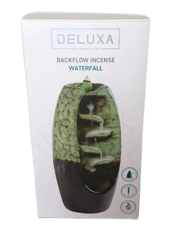 Keramická aromalampa- kouřový vodopád modrý II