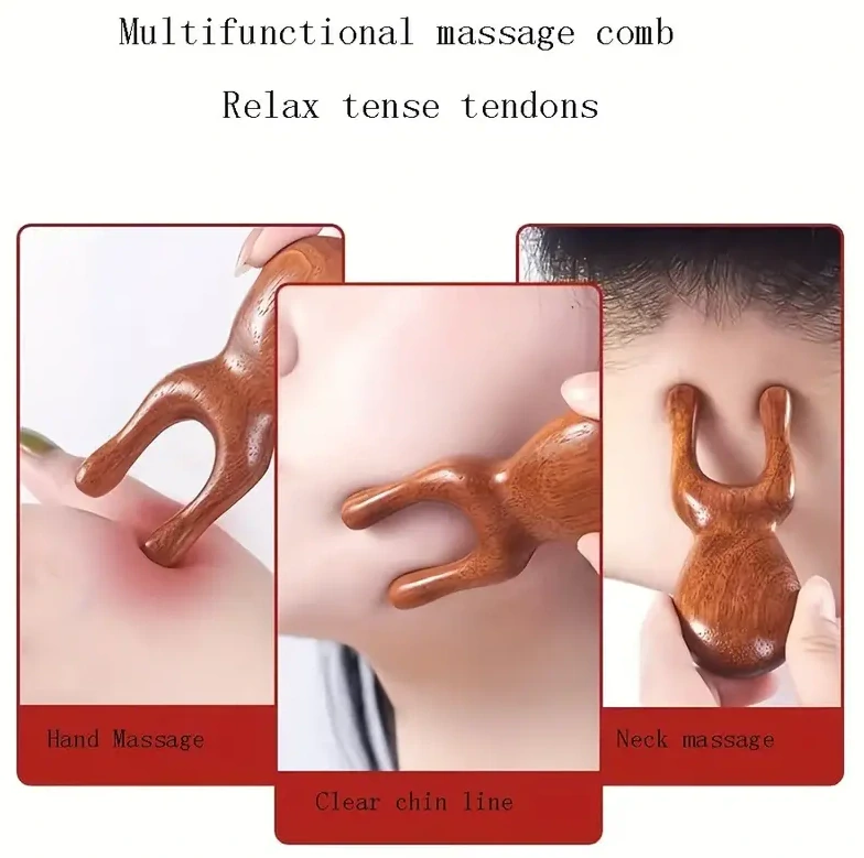 Relaxační hřeben ze santalového dřeva